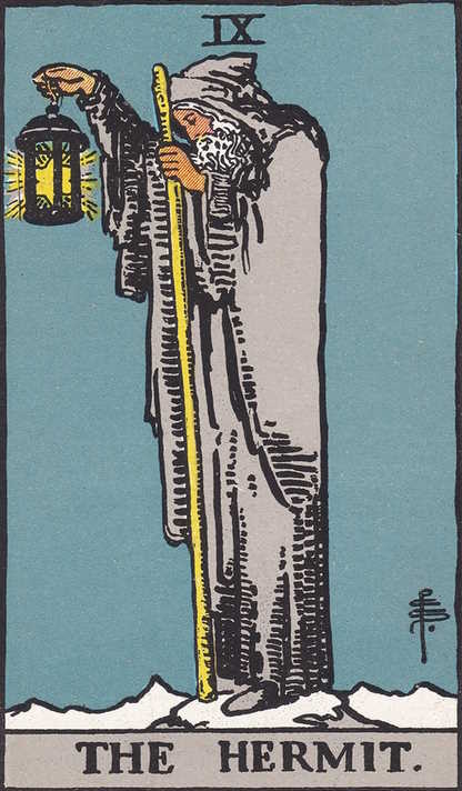 The Hermit Tarot Card