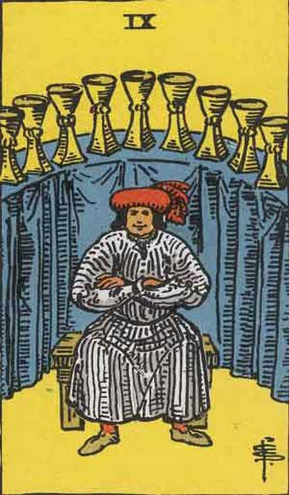 Nine of Cups Tarot Card