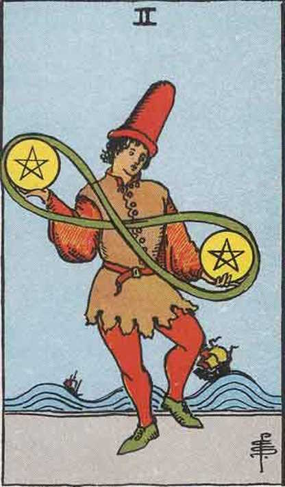 Two of Pentacles Tarot Card