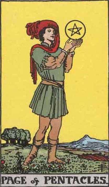 Page of Pentacles Tarot Card