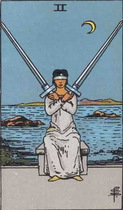 Two of Swords Tarot Card