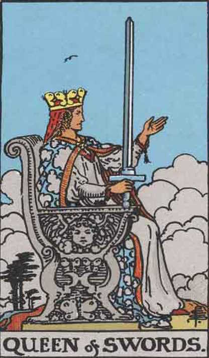 Queen of Swords Tarot Card