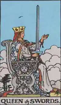 Queen of Swords Tarot Card