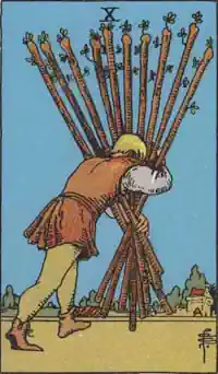 Ten of Wands Tarot Card